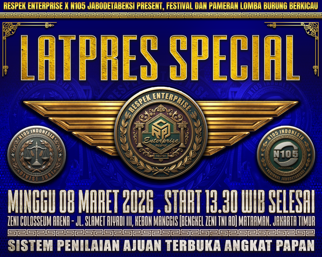Latpres Special Respek Tiket Tujuh Puluh Hadiah Dua Juta